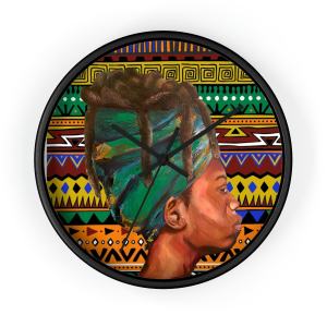 African Print Wall clock