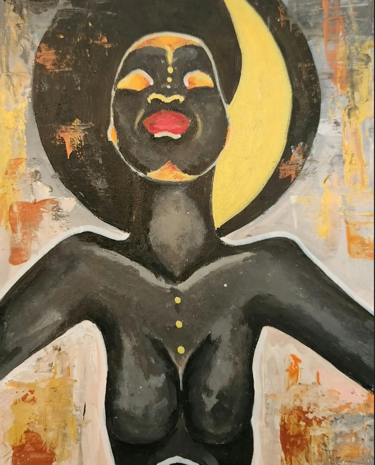 Celestial - Framed Acrylic Painting - Image 3