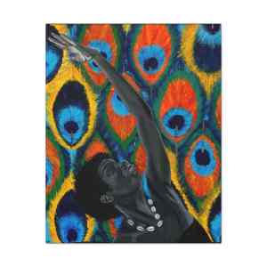 The Dance Of The Peacock Canvas Wrap