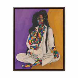 Assa Yaa Signed Gallery Canvas Wraps, Vertical Frame