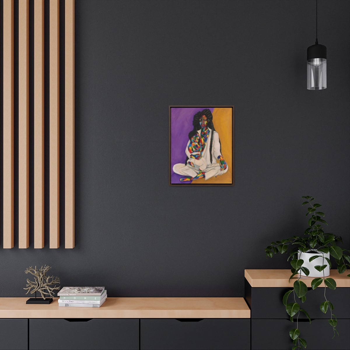 Assa Yaa Signed Gallery Canvas Wraps, Vertical Frame - Image 5