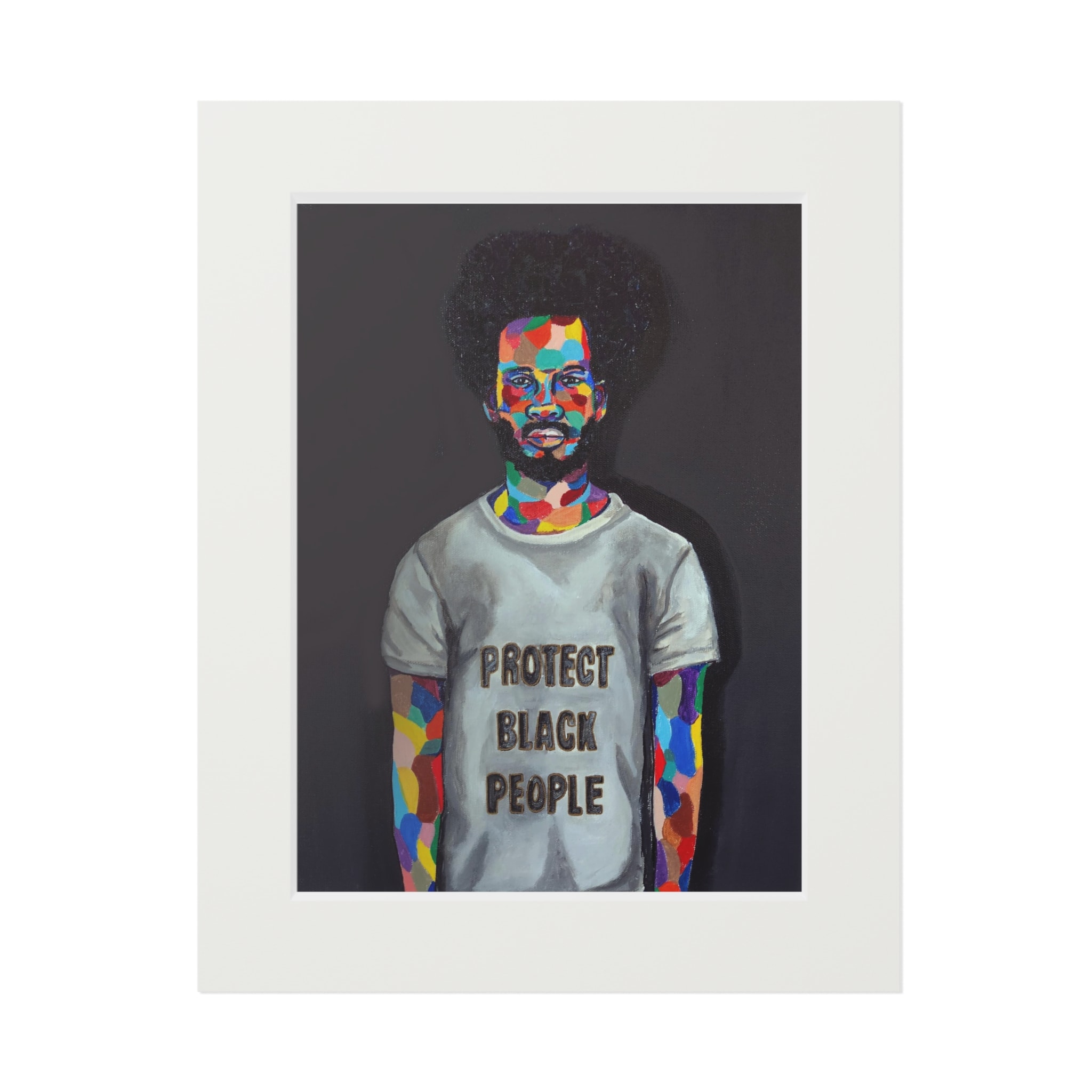 Signed, Protection v3 matted Print