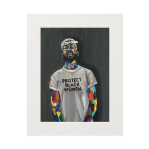 Signed, Protection v1 matted Print