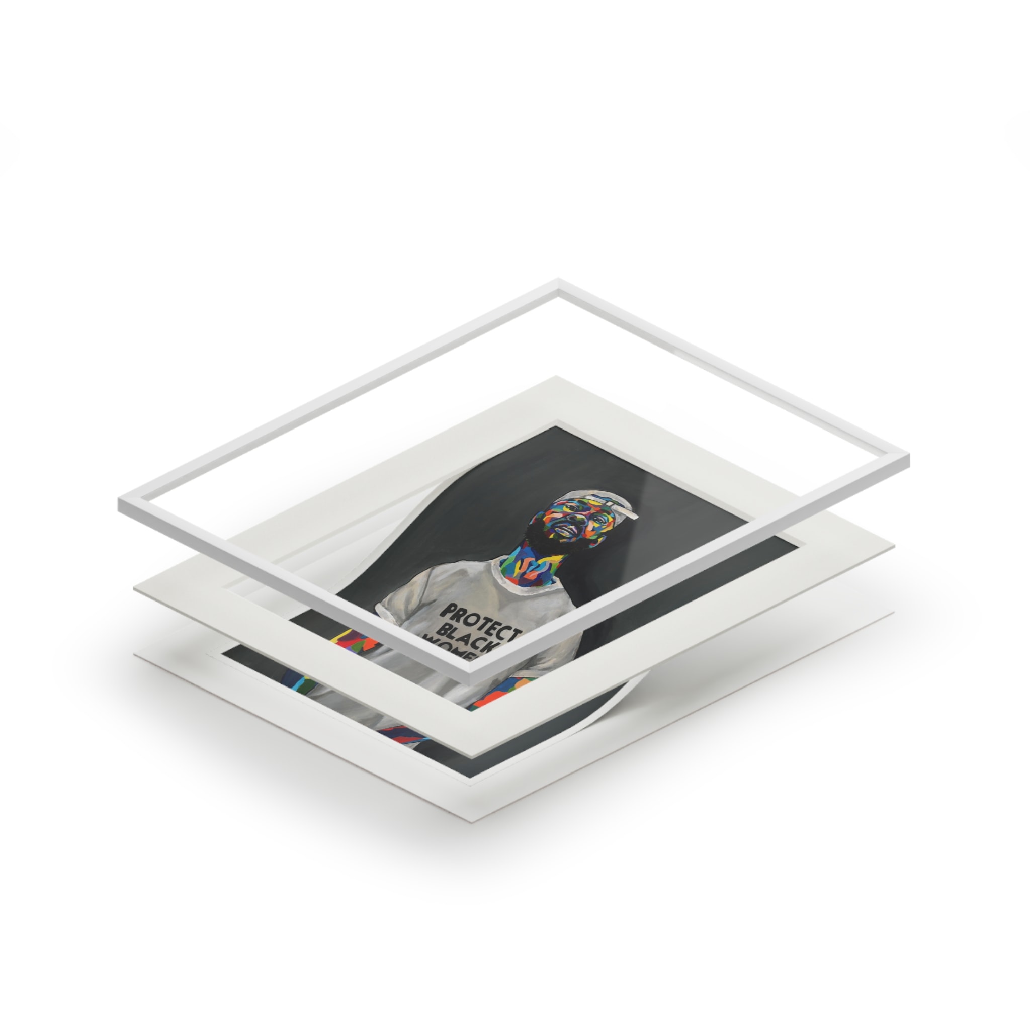 Signed, Protection v1 matted Print - Image 2