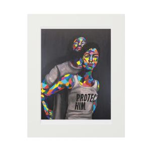 Signed, Protection v2 matted Print