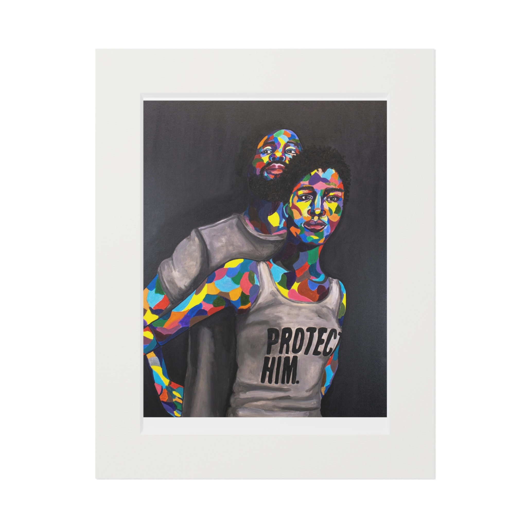 Signed, Protection v2 matted Print