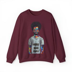 Protect Black People Unisex Heavy Blend Crewneck Sweatshirt