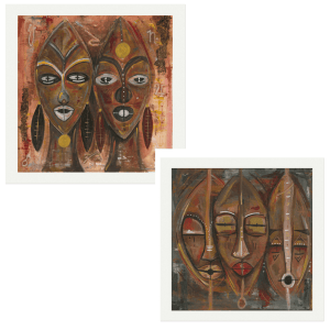 Signed, African Inspired Art Print Bundle