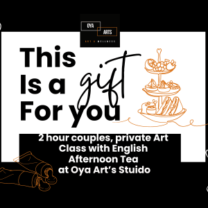 2 Hour Art Session for 2 with English Tea Experience
