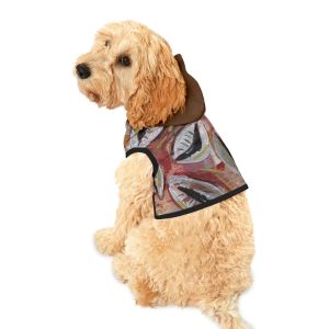 Cowrie Shell Abstract  Art Pet Hoodie - Colorful Abstract Design for Stylish Pets