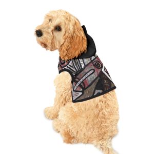 Vibrant Art Pet Hoodie - Colorful Abstract Design for Stylish Pets