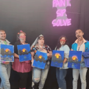 Private Paint. Sip. Solve.™ Experience for Six