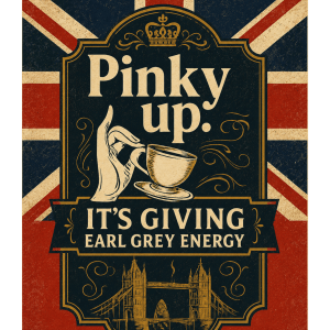 “Pinky Up. It’s Giving Earl Grey Energy.